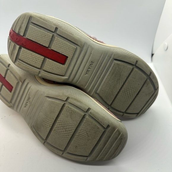 018- EUC- Women's Vintage PRADA World Cup Sneakers Pink Suede (EU 35 1/2 US  5) - Picture 6 of 7